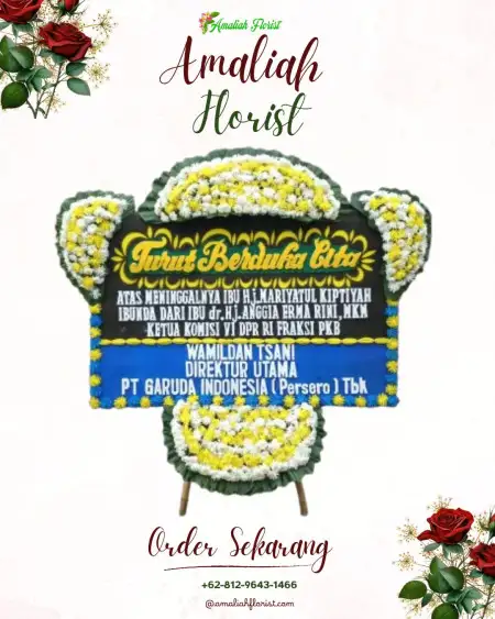 Papan Bunga Duka Menjalin